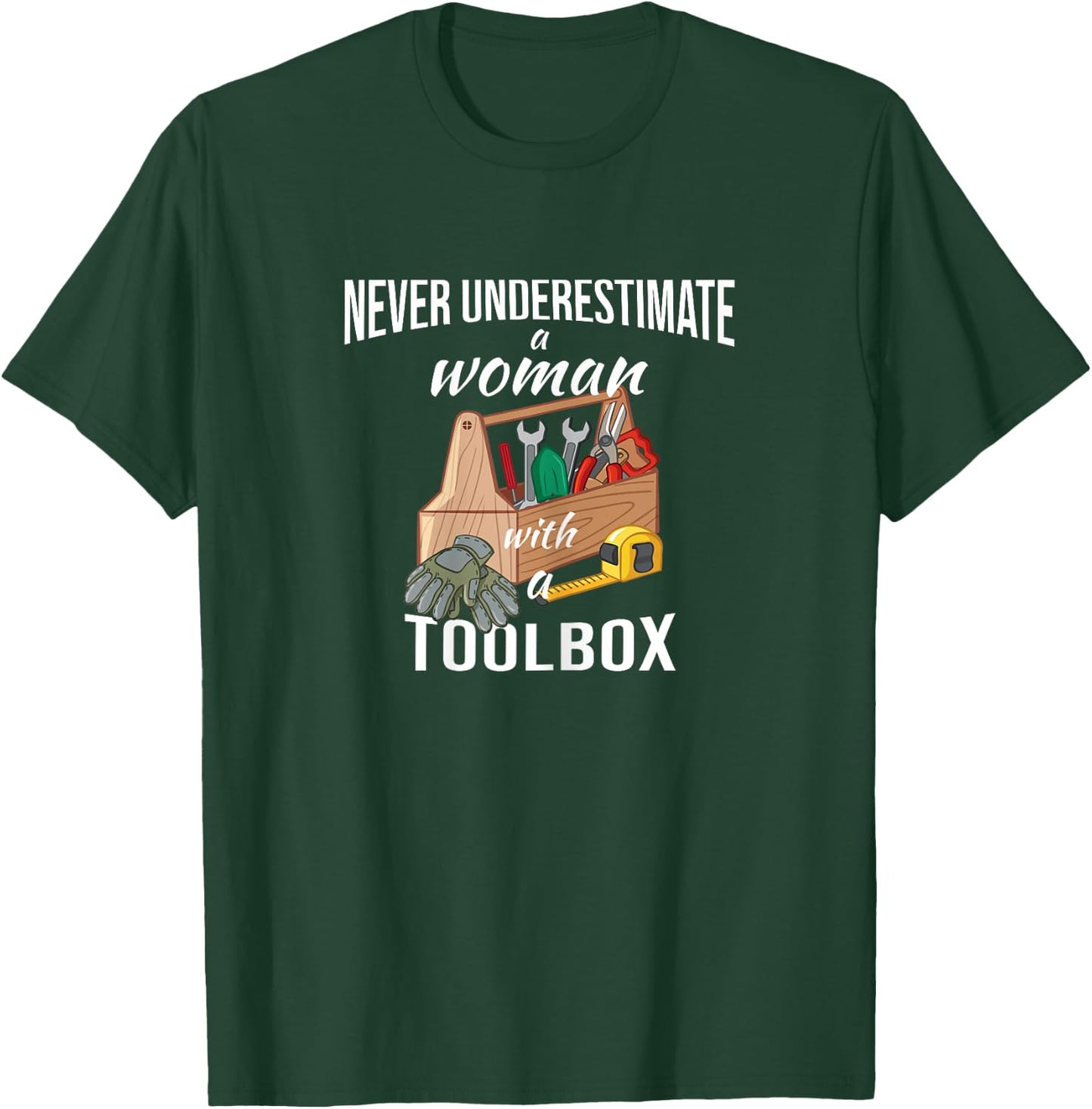 Funny Home Improvement Designs Handywoman T-Shirt - T-Shirt | Forest