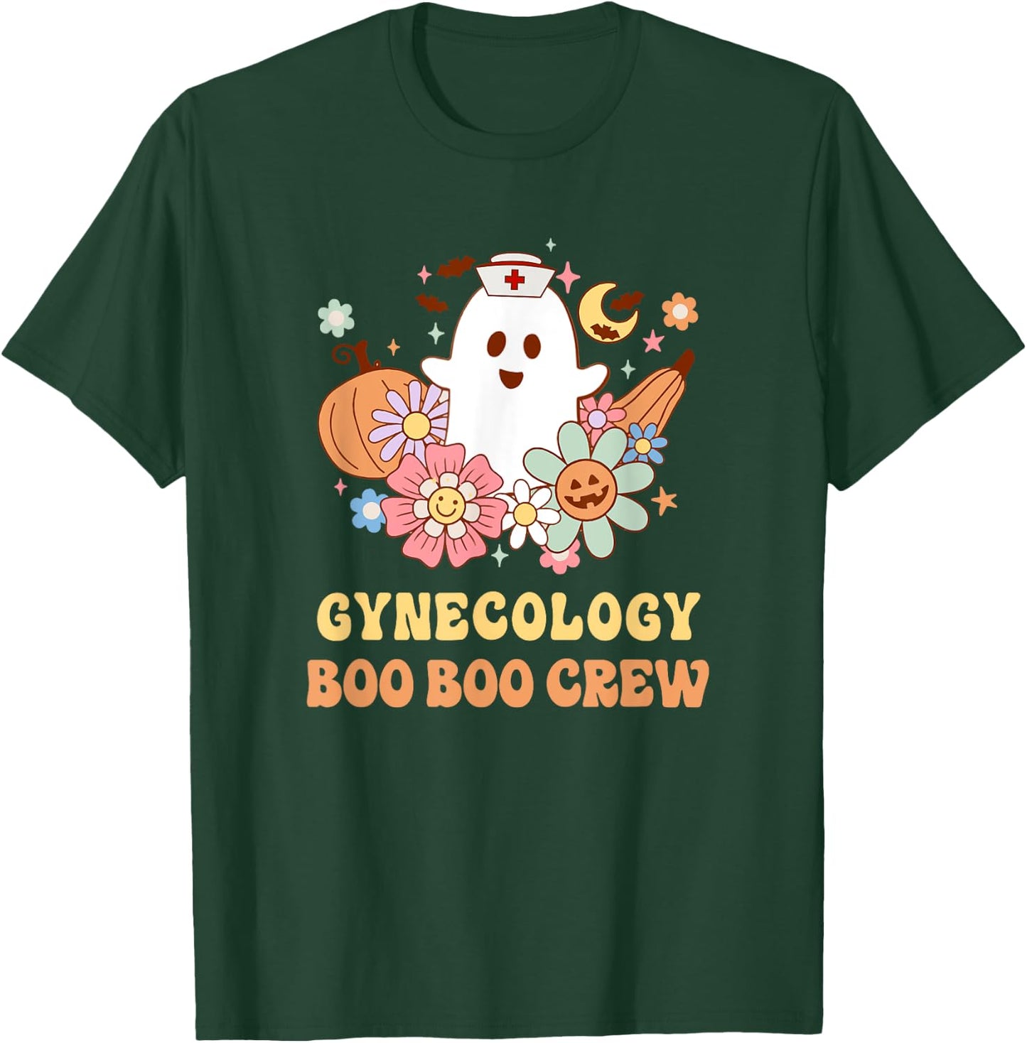 Gynecology Boo Boo Crew Nurse Halloween T-Shirt - T-Shirt | Forest