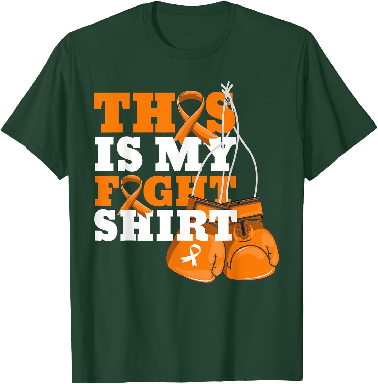 This Is My Fight Shirt Multiple Sclerosis Fighter Strong Men T-Shirt - T-Shirt | Forest