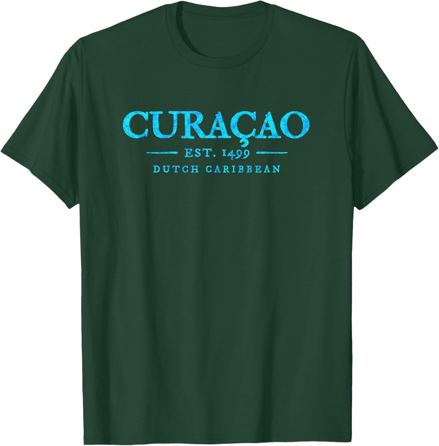 Colourful Curacao Retro Throwback Souvenir on the T-Shirt - T-Shirt | Forest