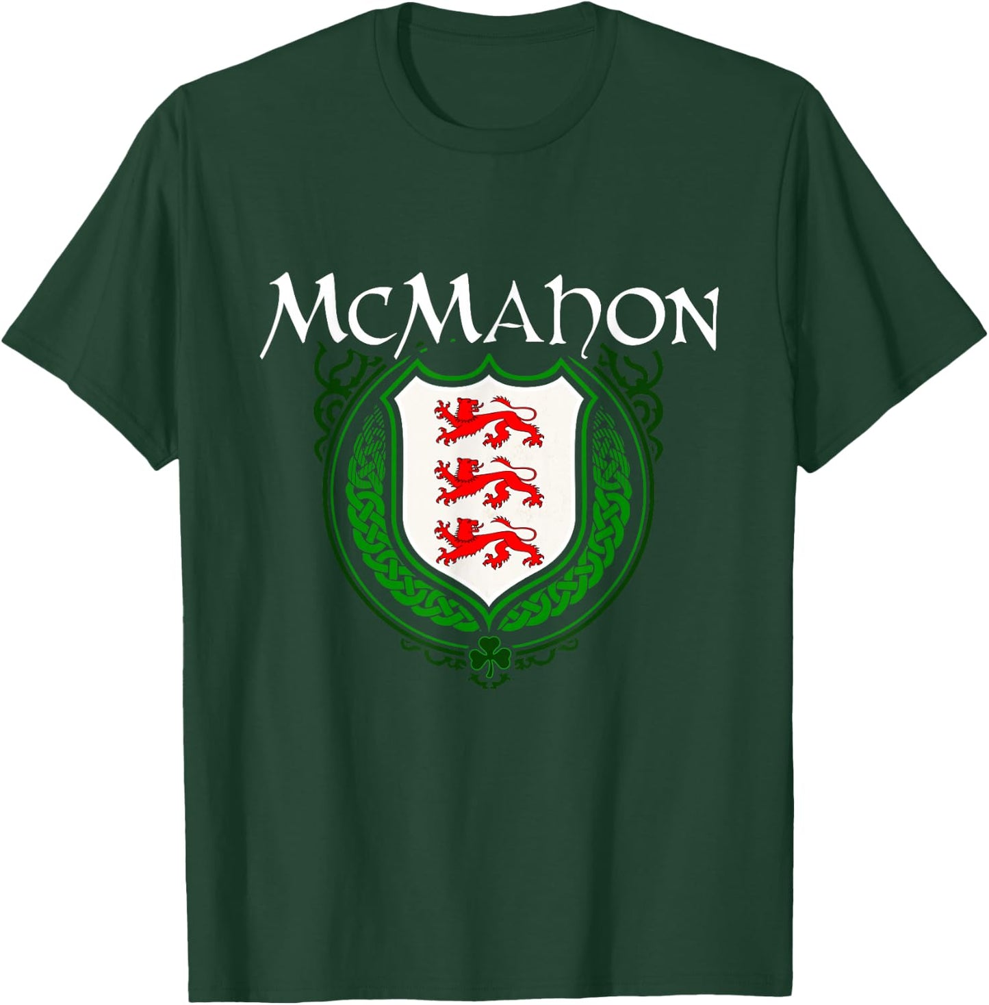 McMahon Surname Irish Clan Tartan Badge Ireland T-Shirt - T-Shirt | Forest