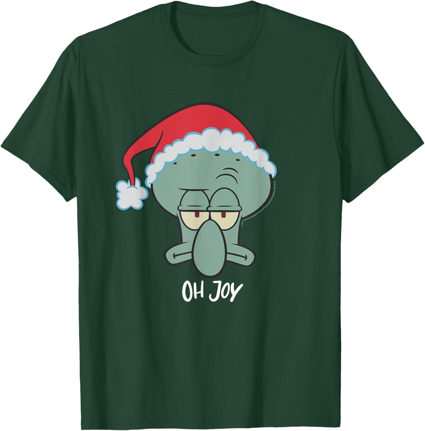 Spongebob Squarepants Squidward Christmas Joy T-Shirt - T-Shirt | Forest