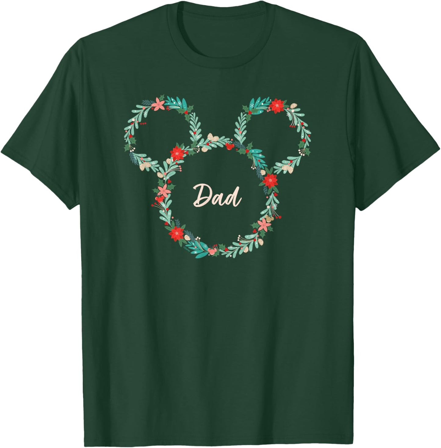 Disney Mickey Mouse Christmas Family Vacation Trip Dad T-Shirt - T-Shirt | Forest