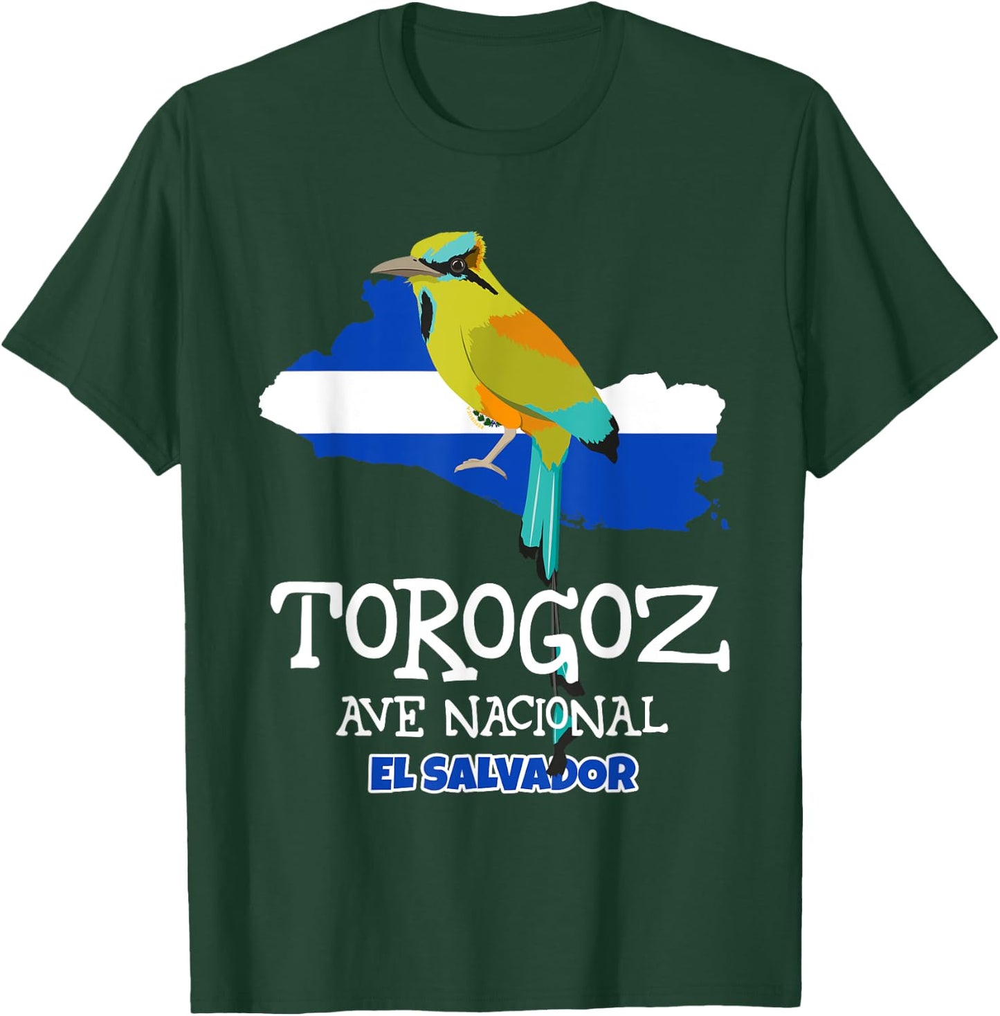 Torogoz Ave Nacional El Salvadorian Gifts National Bird T-Shirt - T-Shirt | Forest