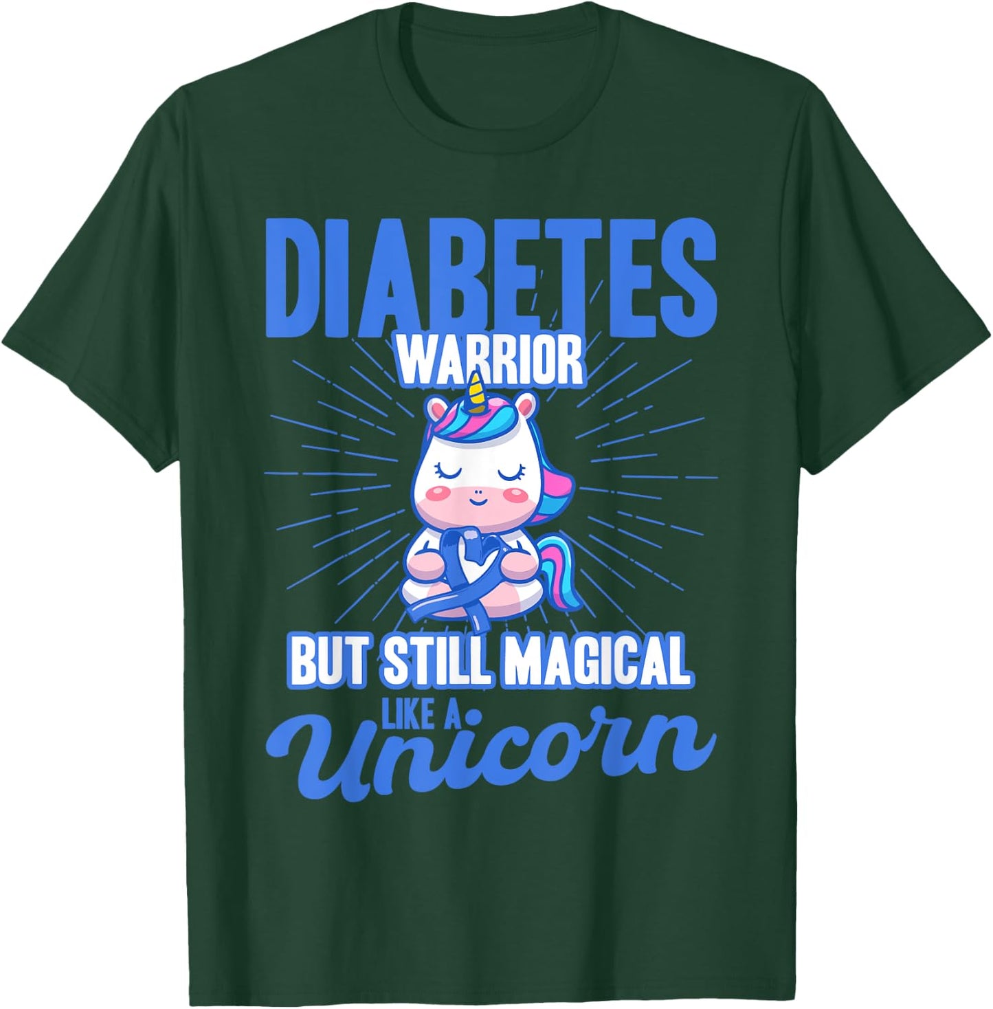 Magical Like A Unicorn Diabetes Awareness T-Shirt - T-Shirt | Forest