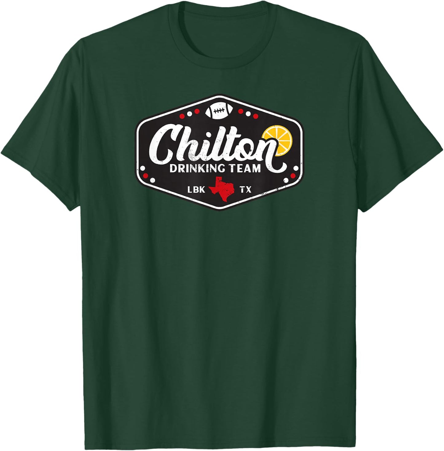Vintage Chilton Drinking Team Lubbock, Texas Gameday T-Shirt - T-Shirt | Forest