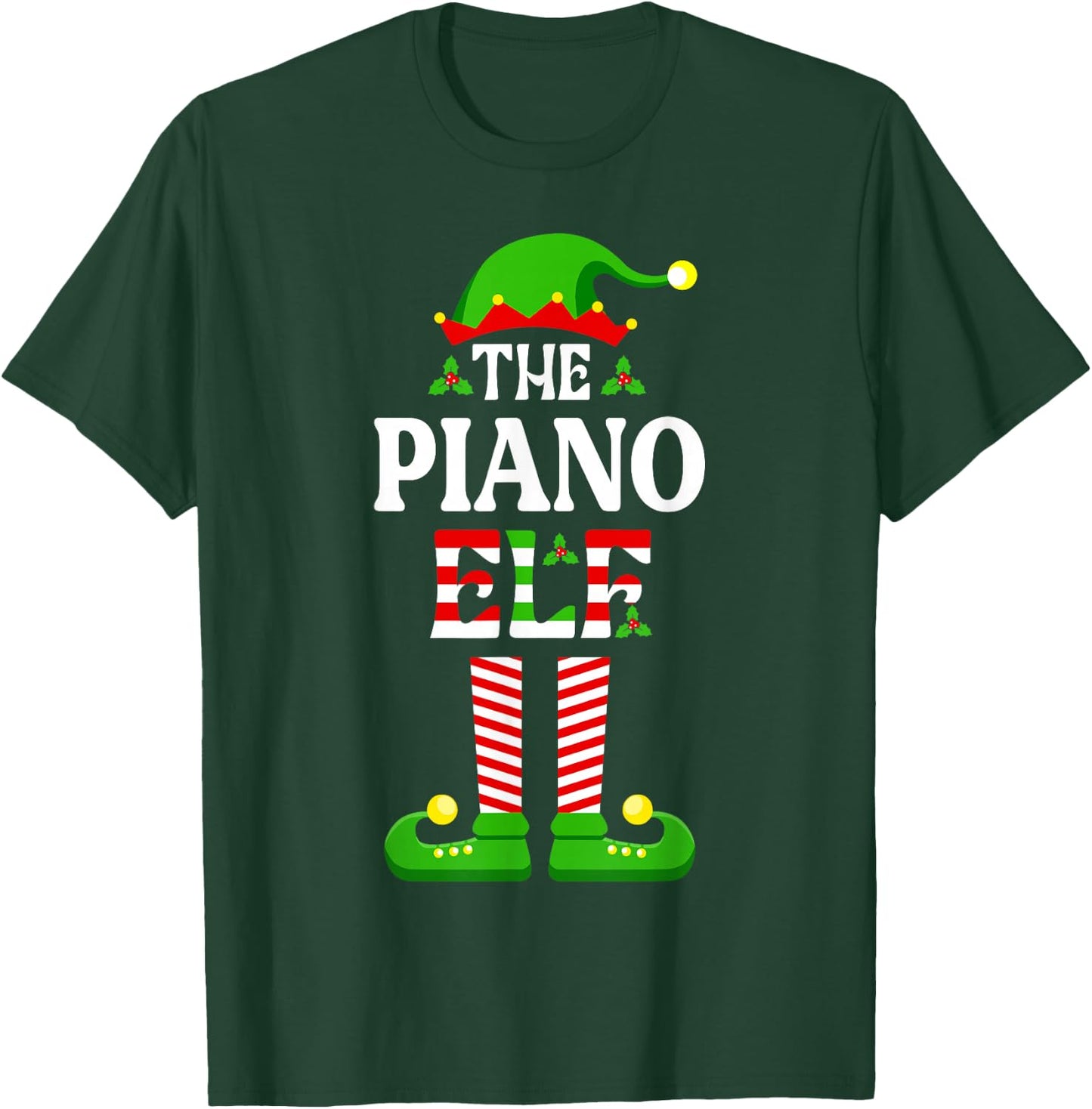 I'm The Piano Elf Shirt Funny Christmas Family Matching T-Shirt - T-Shirt | Forest