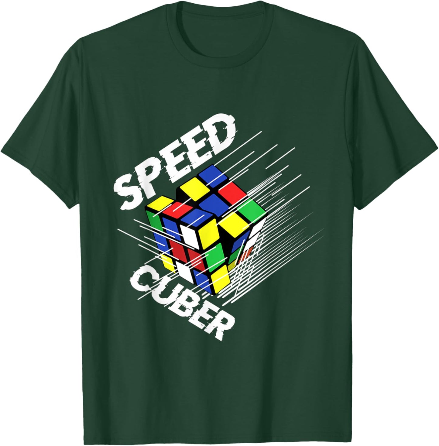 Speed Cubing Puzzle Cubing Cuber Lover Kids Boys Girls Adult T-Shirt - T-Shirt | Forest
