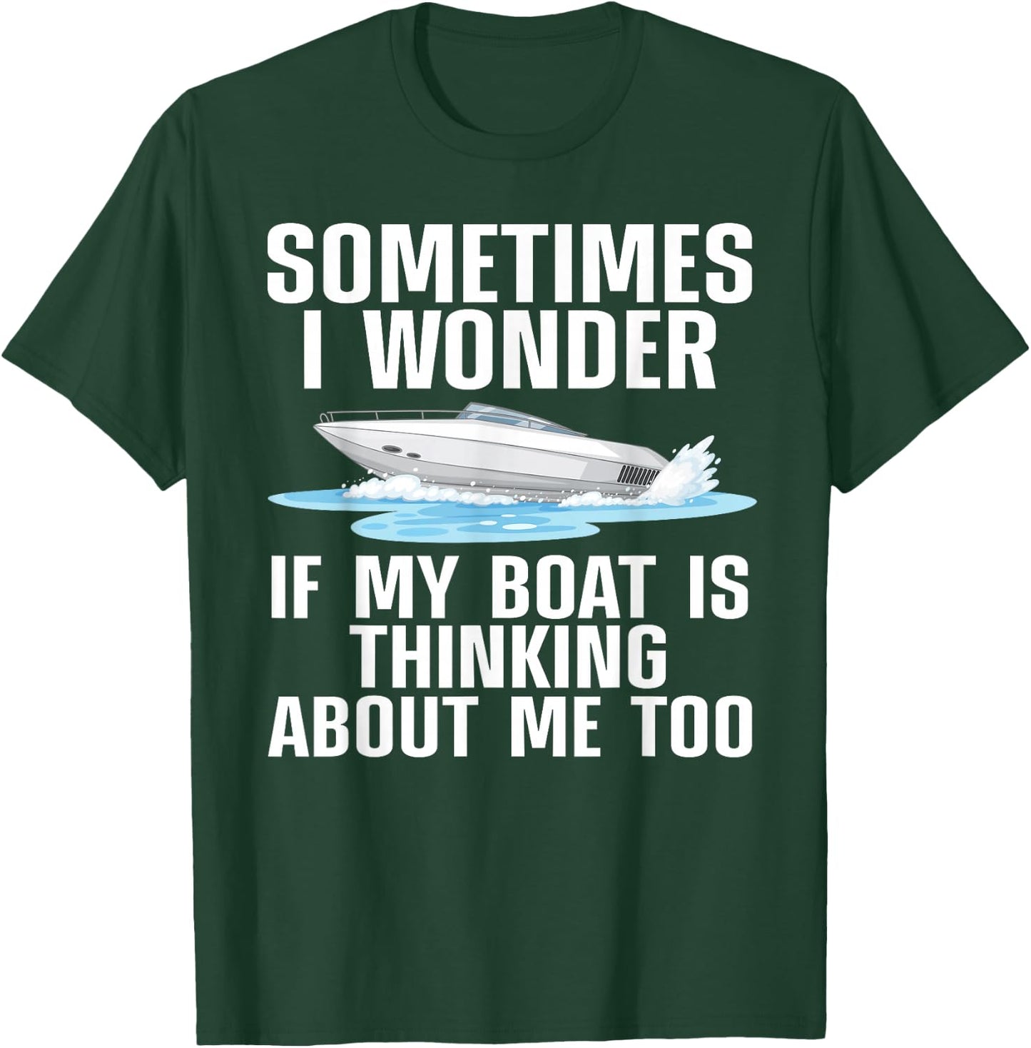 Cute Boating Art Women Boat Captain Sailboat Owners T-Shirt - T-Shirt | Forest