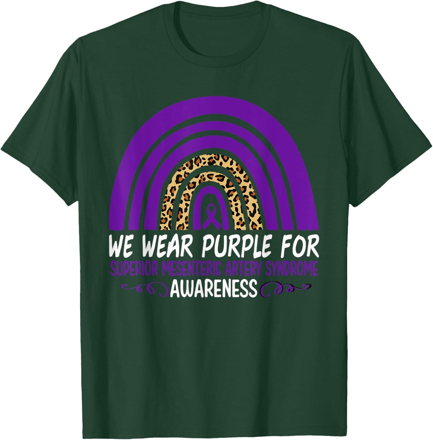 We Wear Purple Superior Mesenteric Artery Syndrome Awareness T-Shirt - T-Shirt | Forest