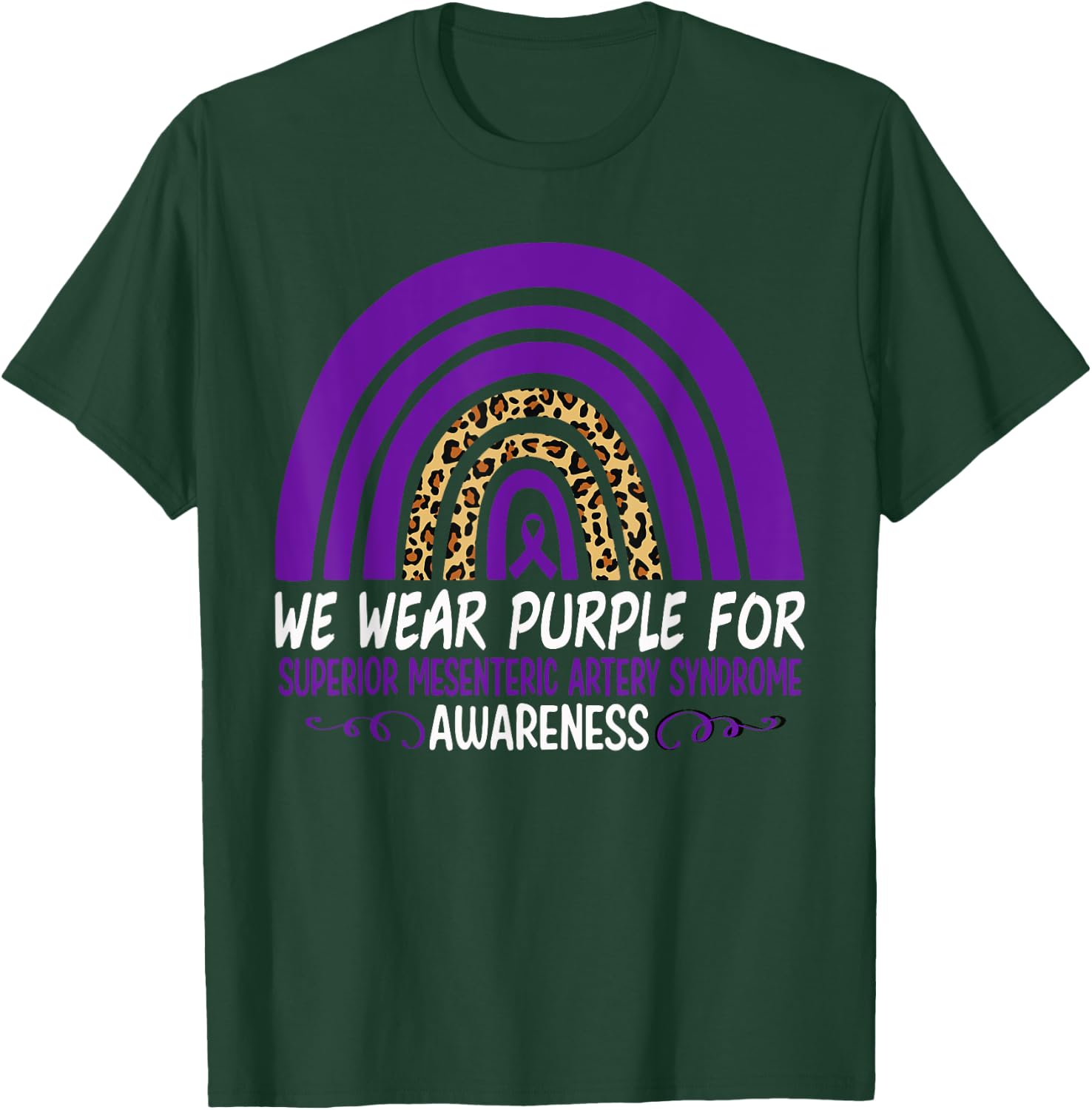 We Wear Purple Superior Mesenteric Artery Syndrome Awareness T-Shirt - T-Shirt | Forest