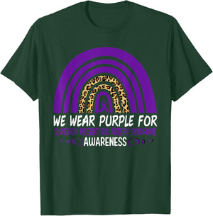We Wear Purple Superior Mesenteric Artery Syndrome Awareness T-Shirt - T-Shirt | Forest