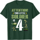 4th Birthday Soldier 4 Year Old Military Themed Camo Boy T-Shirt - T-Shirt | Forest