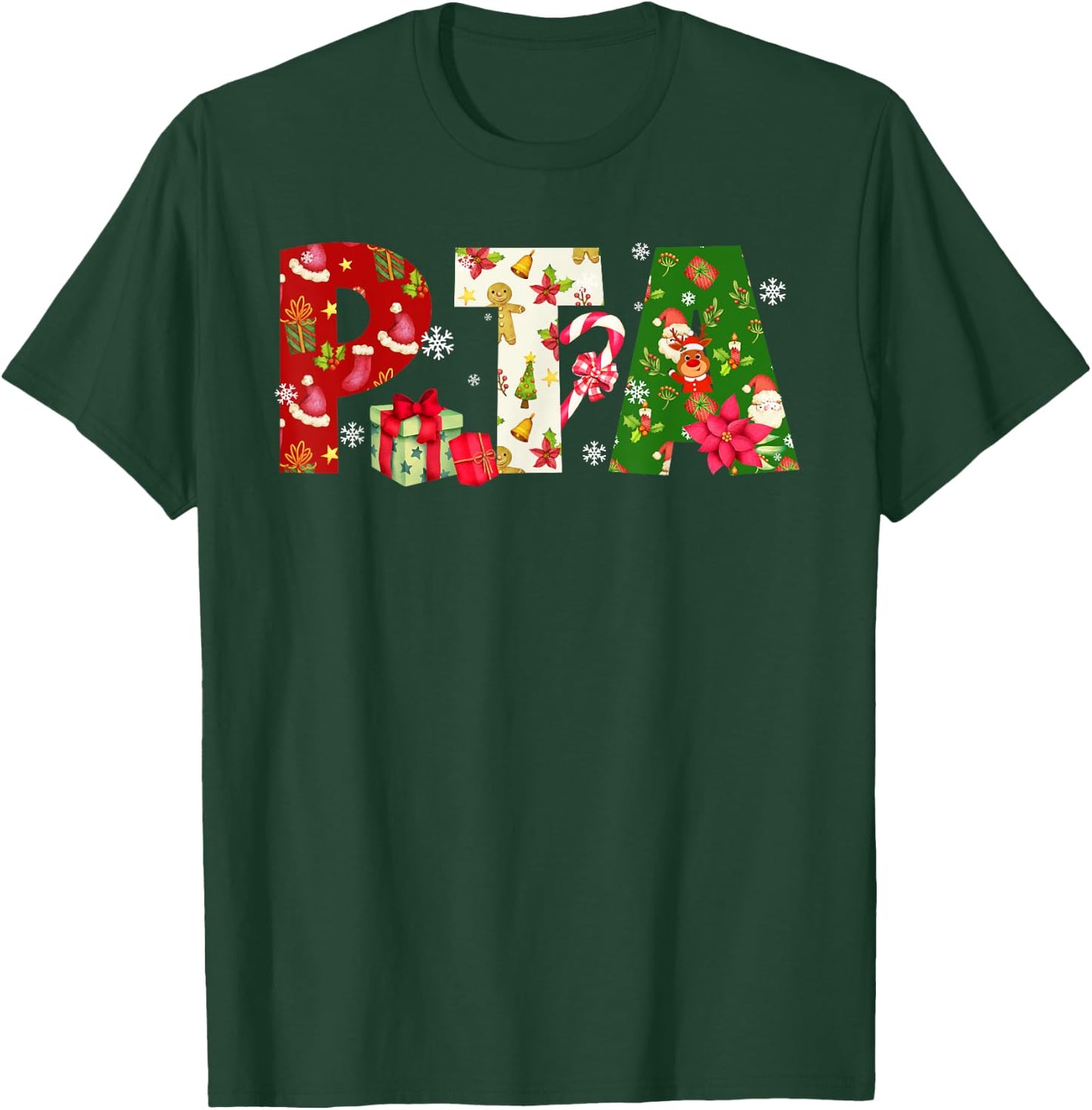 Christmas PTA Physical Therapy Assistant Therapist Xmas T-Shirt - T-Shirt | Forest