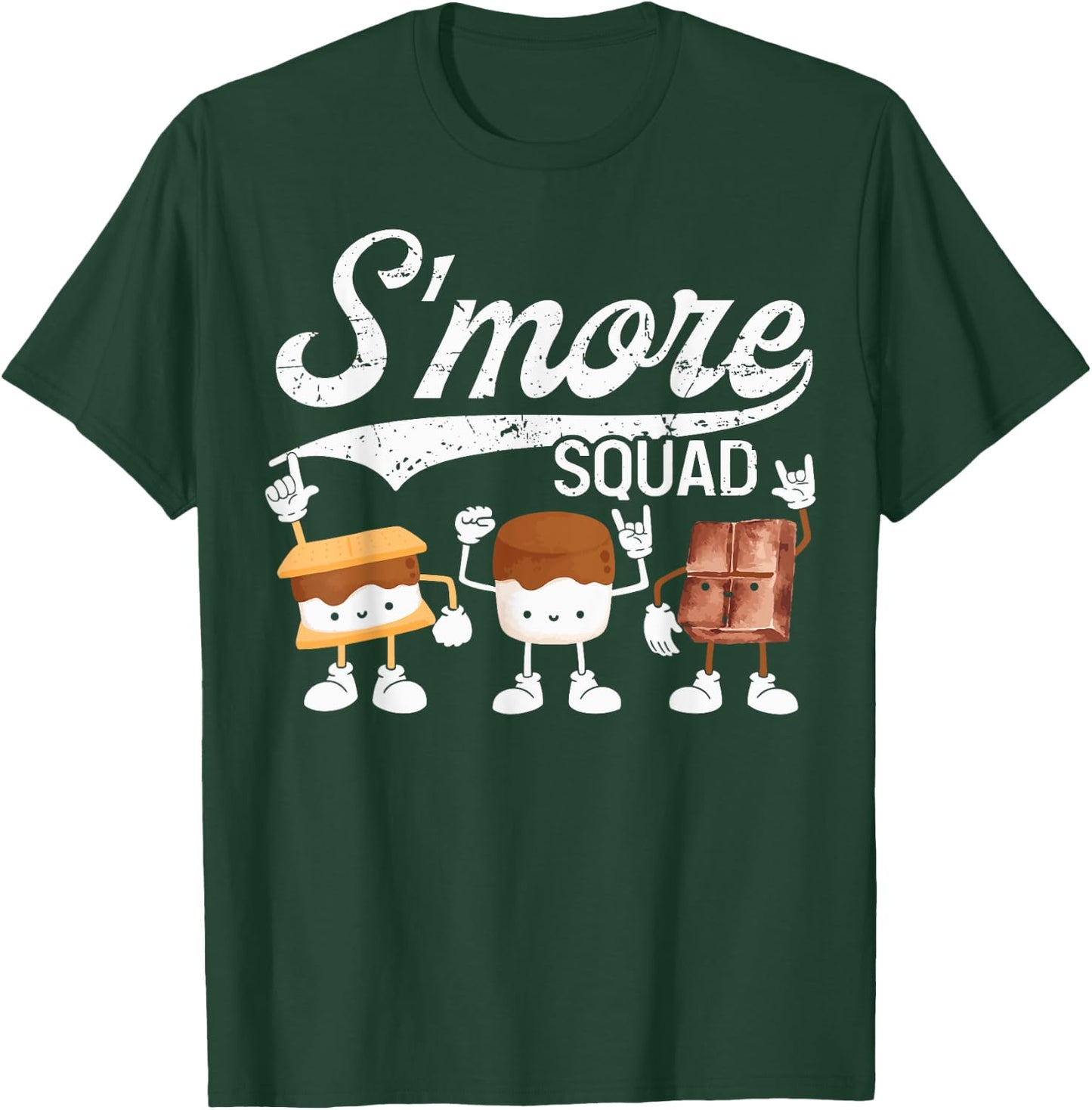 Smore Squad Camping Campfire Chocolate Marshmallow S'Mores T-Shirt - T-Shirt | Forest