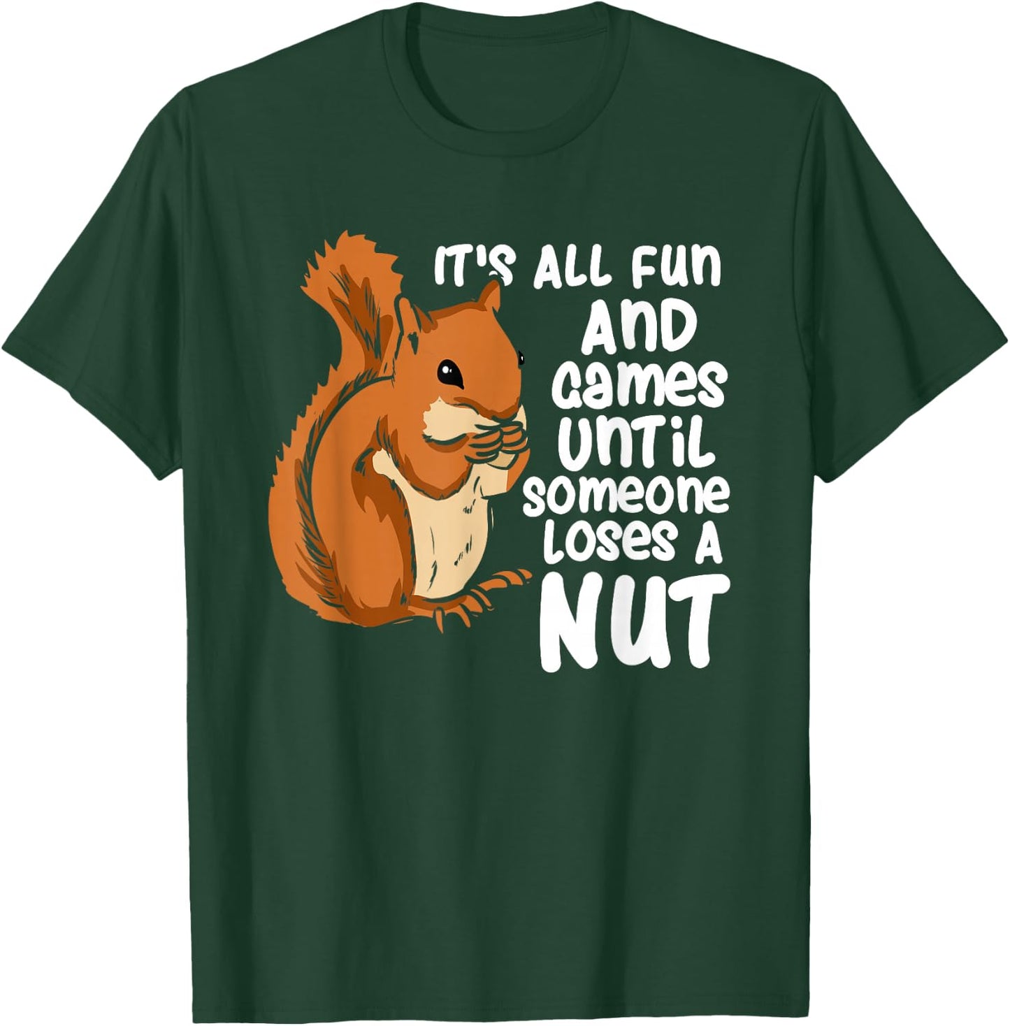 Funny Squirrel Feeder Squirrel Lover Rodent Design T-Shirt - T-Shirt | Forest