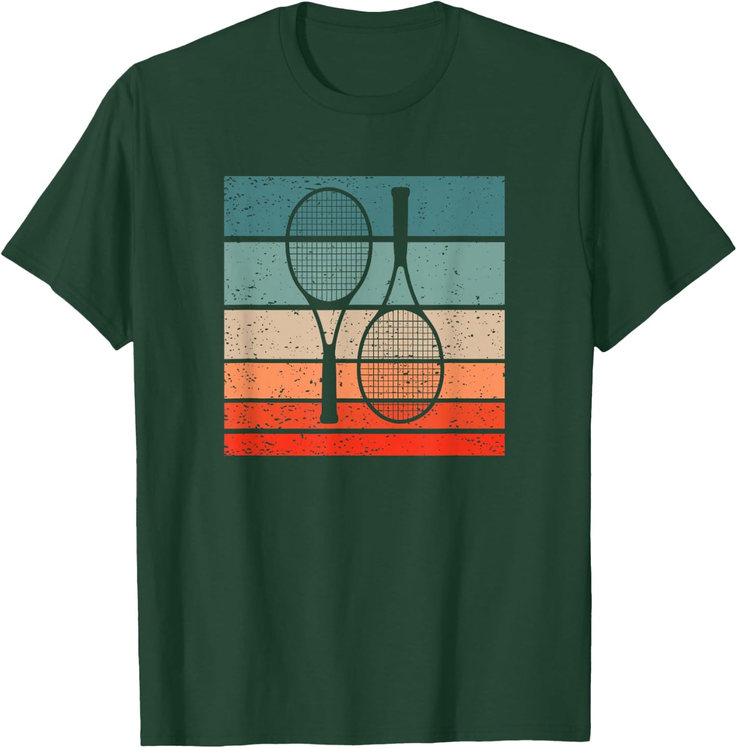 Tennis Retro Style Vintage T-Shirt - T-Shirt | Forest