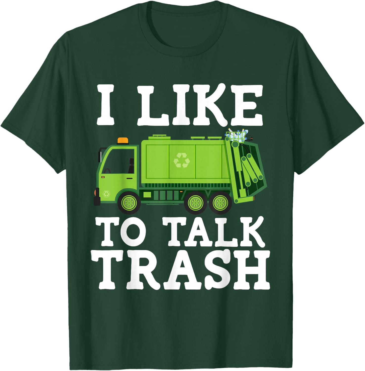Recycling Garbage Truck Trash Collector Recycle Earth Day T-Shirt - T-Shirt | Forest