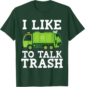 Recycling Garbage Truck Trash Collector Recycle Earth Day T-Shirt - T-Shirt | Forest