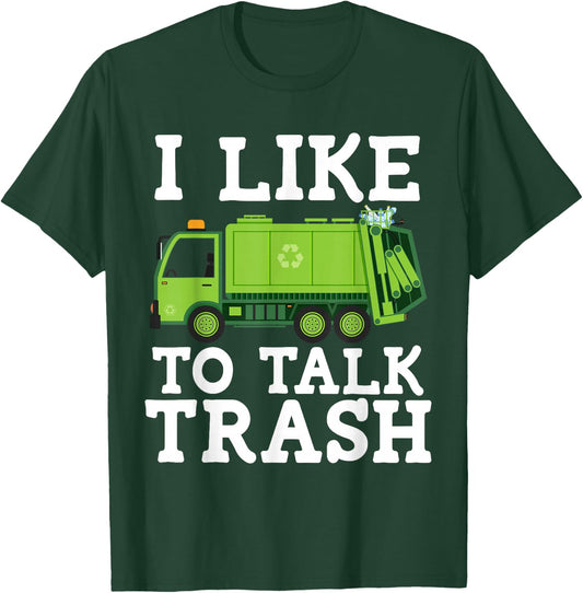 Recycling Garbage Truck Trash Collector Recycle Earth Day T-Shirt - T-Shirt | Forest