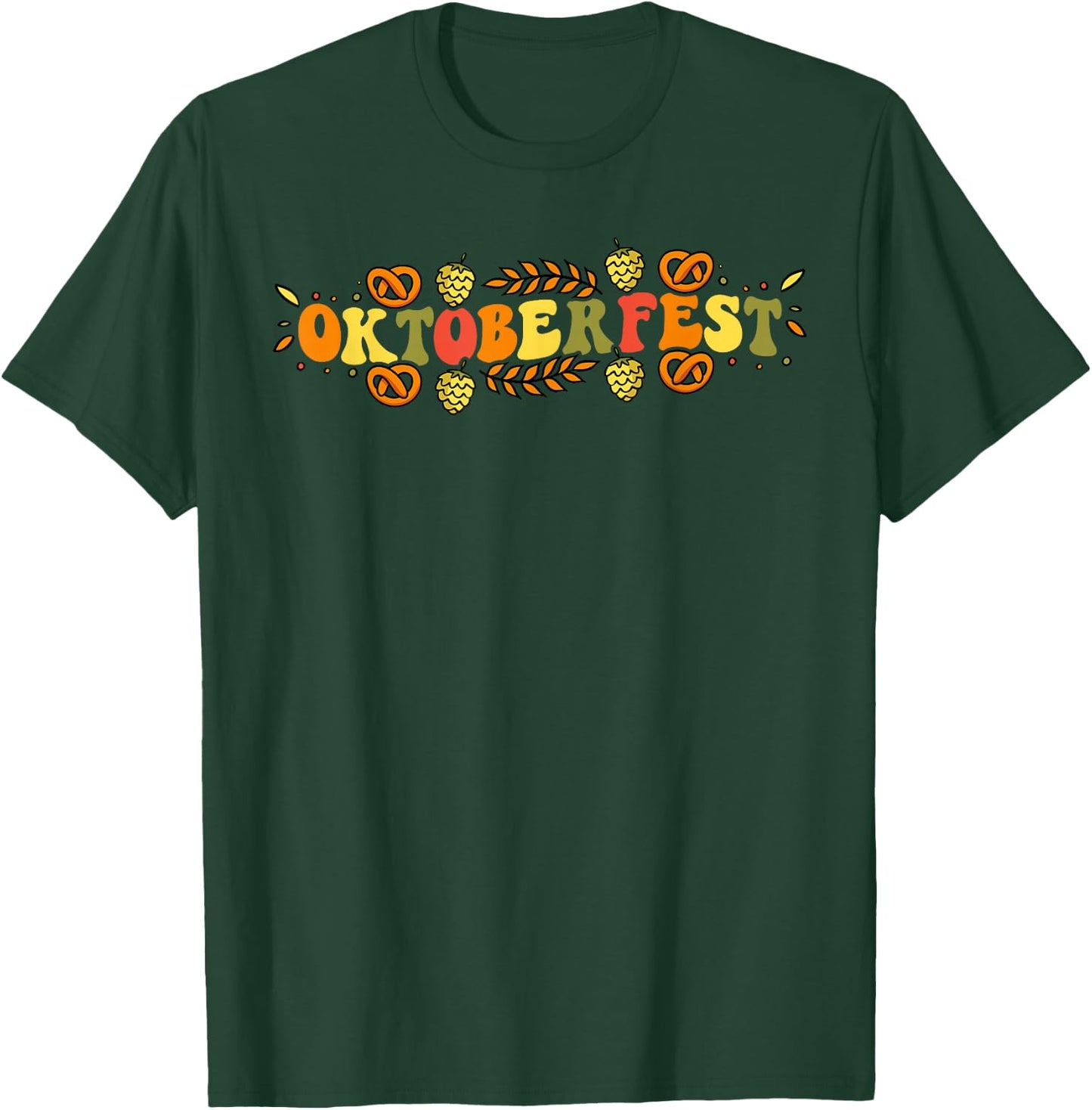 Oktoberfest German Things Cute Bavarian Festival Costume T-Shirt - T-Shirt | Forest