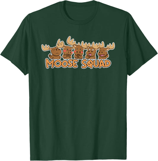 Moose Squad Team Elk Wildlife Animal Nature T-Shirt - T-Shirt | Forest