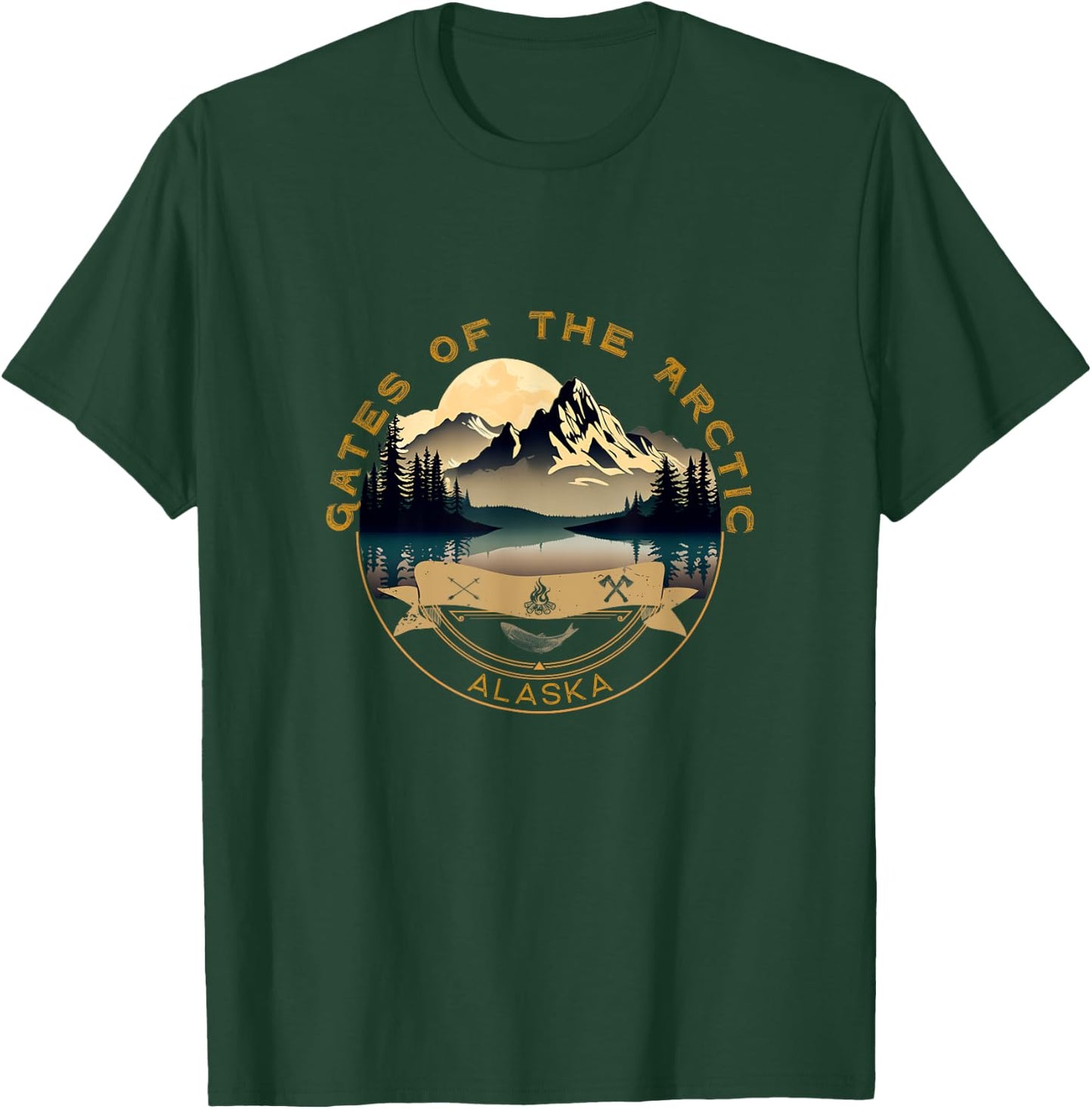 Gates of the Arctic National Park Vacation Apparel -Souvenir T-Shirt - T-Shirt | Forest