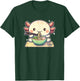 Cute Axolotl Eats Ramen Noodles Axolotls Ramen T-Shirt - T-Shirt | Forest