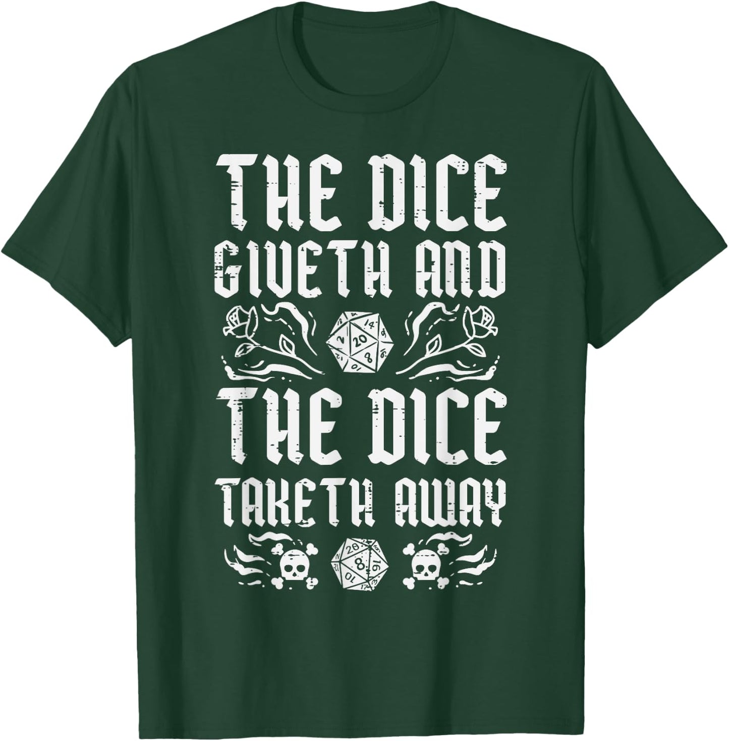 Rpg Giveth Taketh Funny Gamer Men Boys Kids T-Shirt - T-Shirt | Forest