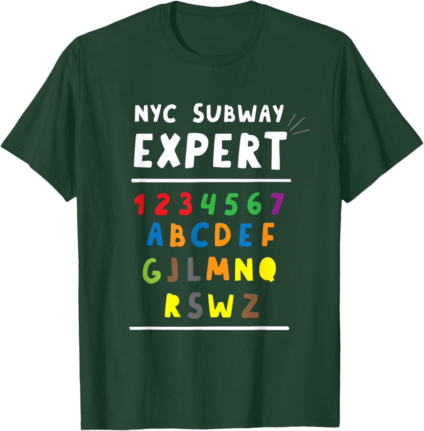 NYC New York City Subway Expert T-Shirt - T-Shirt | Forest