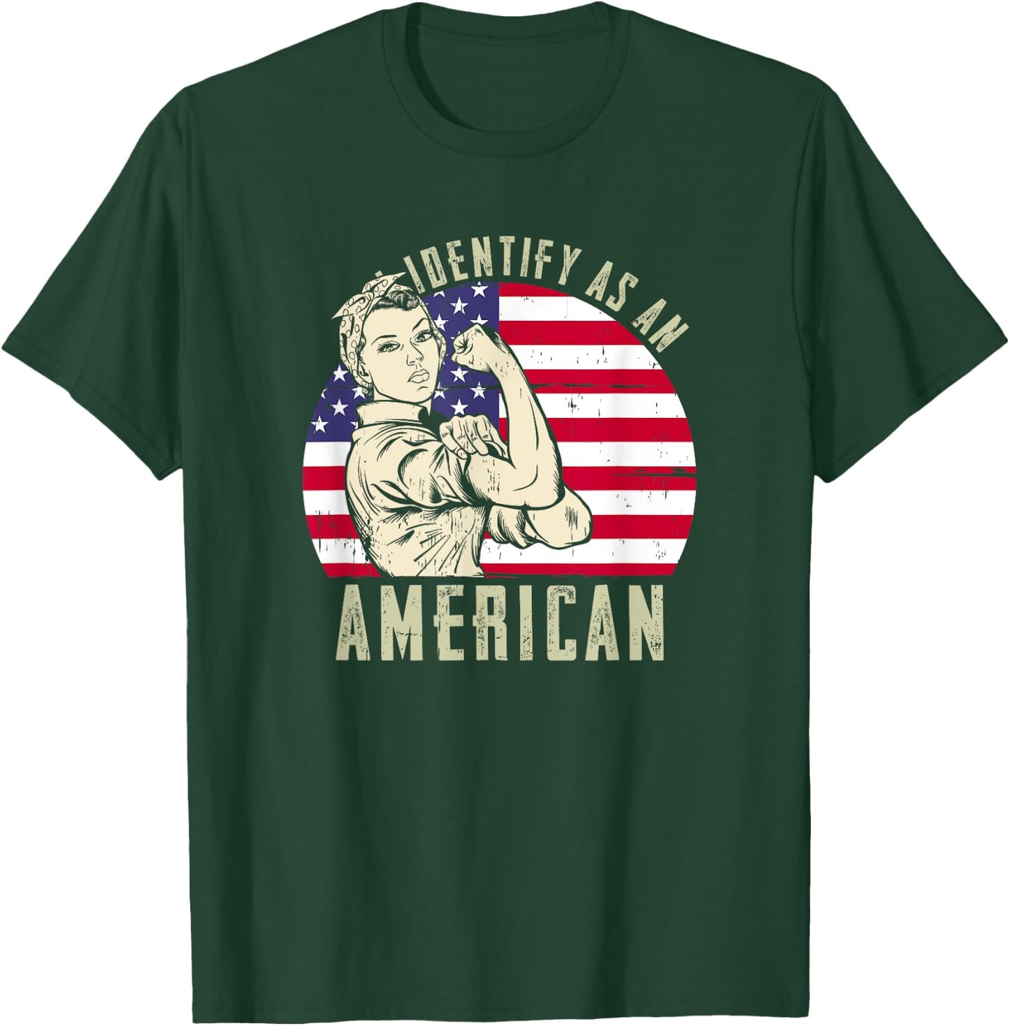 I Identify as an American T-Shirt - T-Shirt | Forest