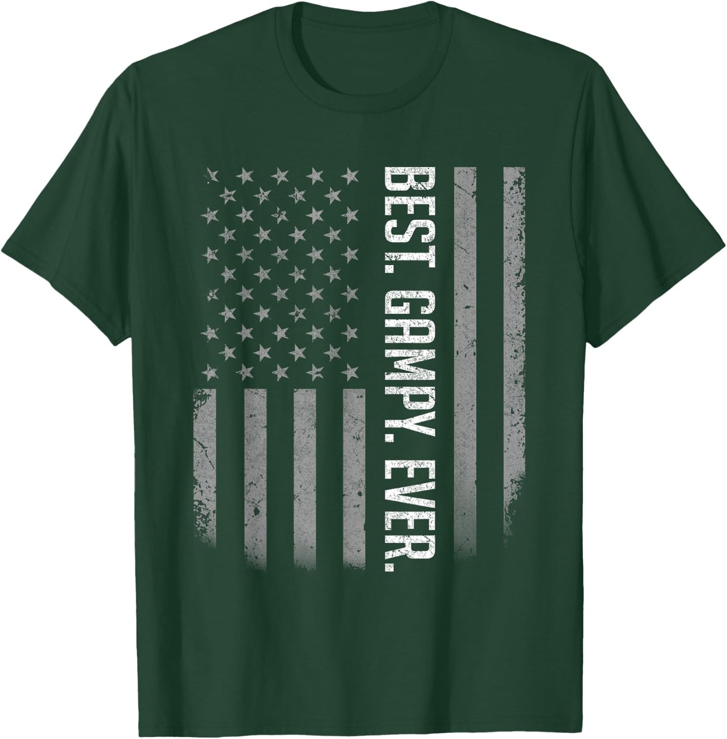 Best Gampy Ever US American Flag Shirt Gift Father's Day T-Shirt - T-Shirt | Forest