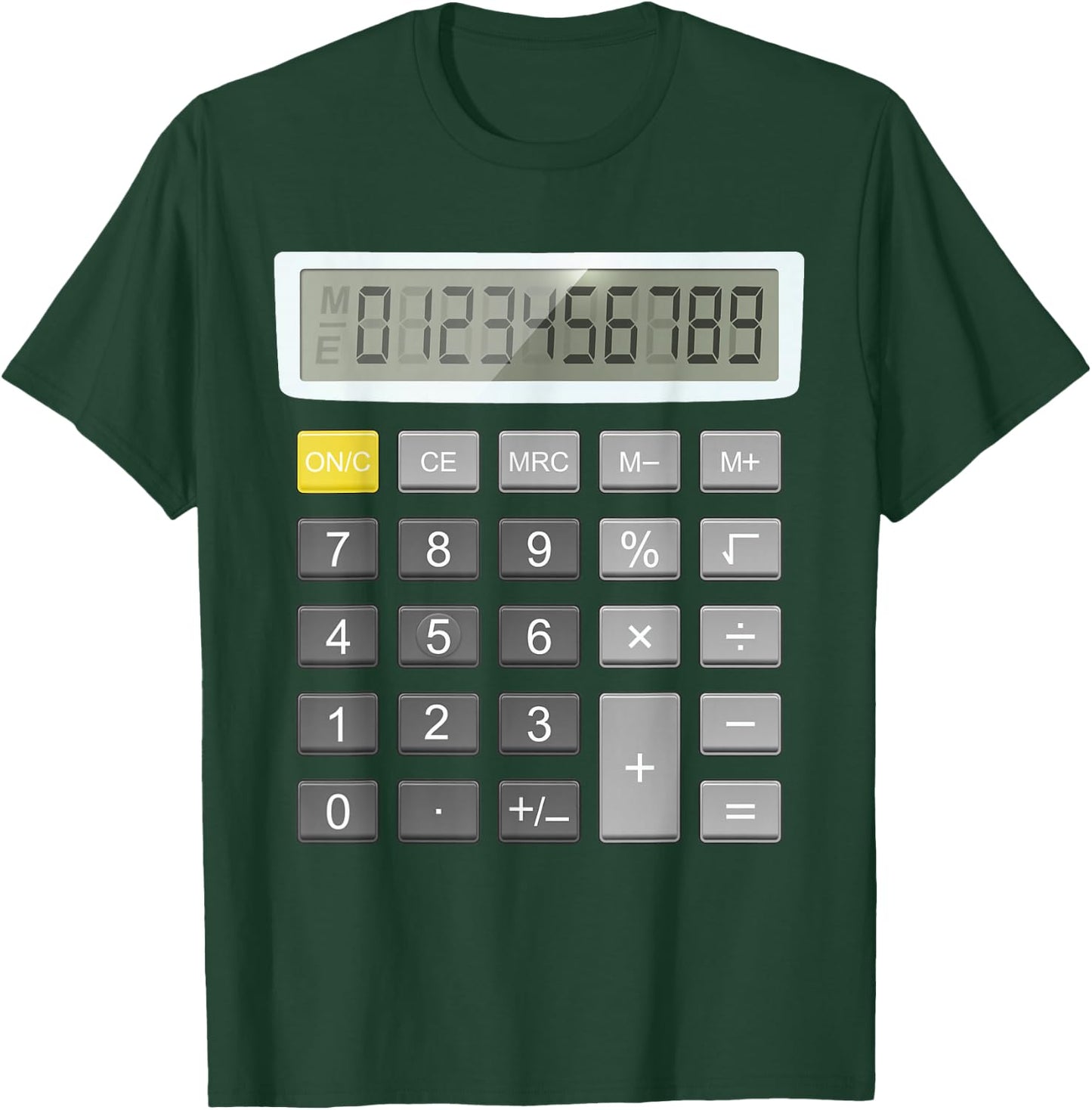 Maths Day Costume Idea for Kids & Calculator Costume T-Shirt - T-Shirt | Forest