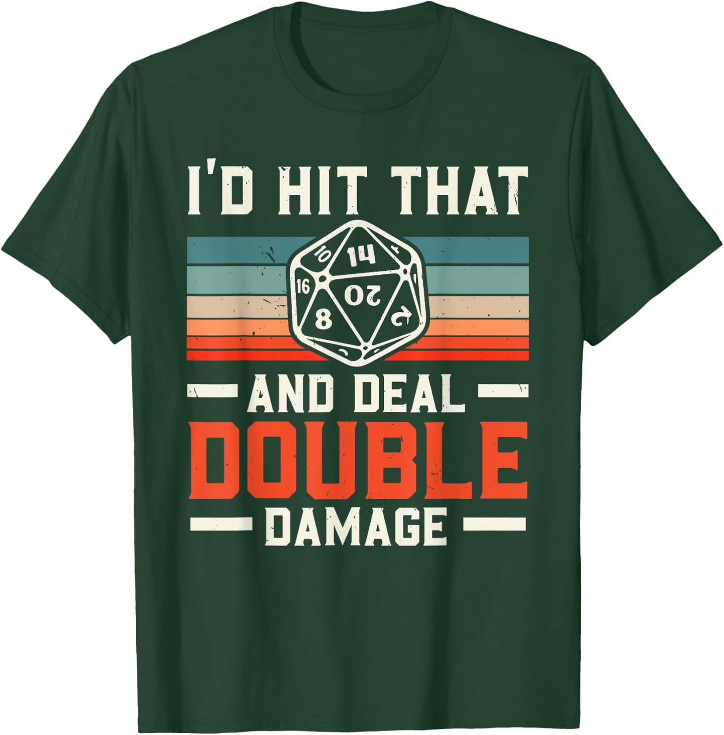 RPG Gaming Role Playing D20 Tabletop Games Funny RPG Gamer T-Shirt - T-Shirt | Forest