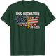 USS Bronstein FF-1037 Frigate Veteran Day Son Father Grandpa T-Shirt - T-Shirt | Forest