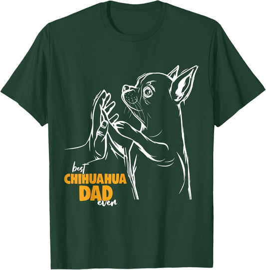 Chihuahua Dog Dad Men Women Girls Kids T-Shirt - T-Shirt | Forest