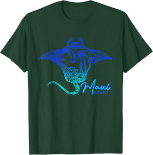 Maui Hawaii Sea Stingray Hawaiian Matching Family Vacation T-Shirt - T-Shirt | Forest