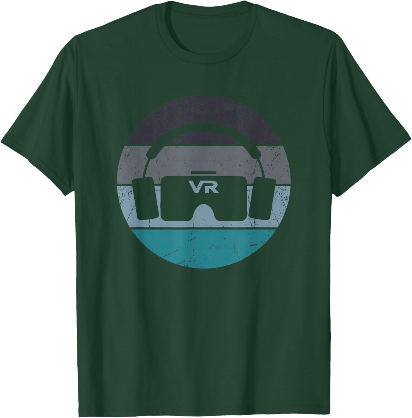 Funny VR Gamer Vintage Retro Video Games for Boys Men Gaming T-Shirt - T-Shirt | Forest