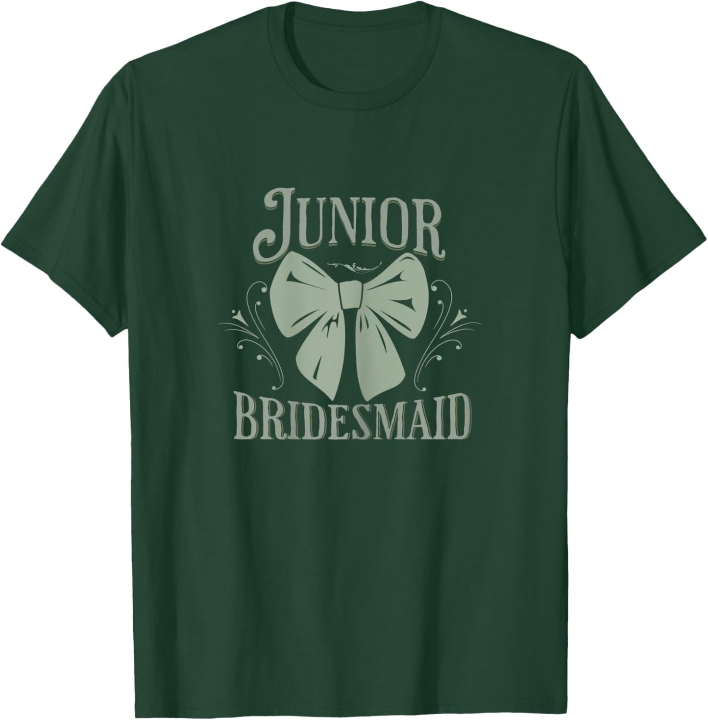 Vintage Junior Bridesmaid Wedding Bridal Party Jr Bridesmaid T-Shirt - T-Shirt | Forest