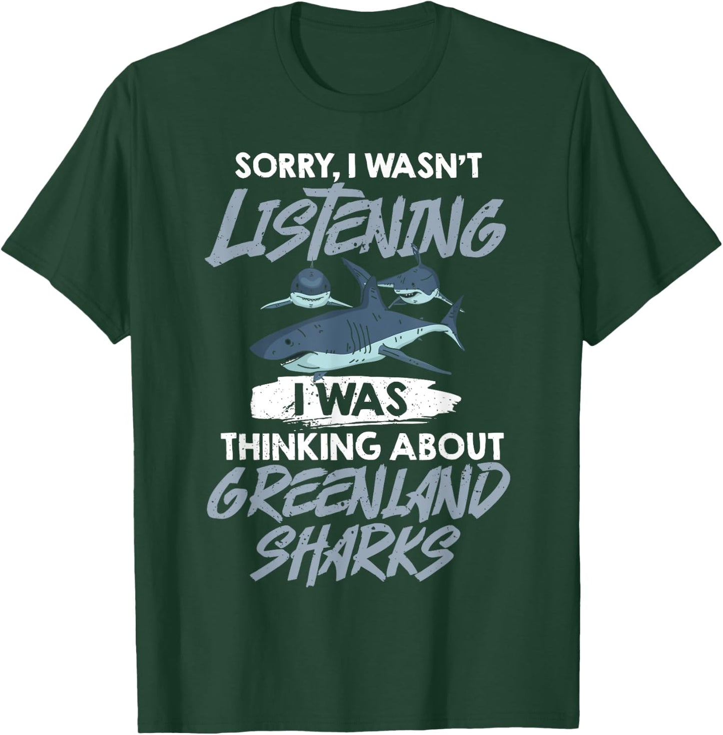 Greenland Shark Animal Tooth Funny Ocean T-Shirt - T-Shirt | Forest