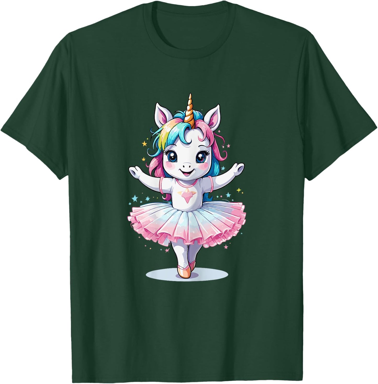 Cute Unique & Modern Unicorn Ballet & Ballerina T-Shirt - T-Shirt | Forest