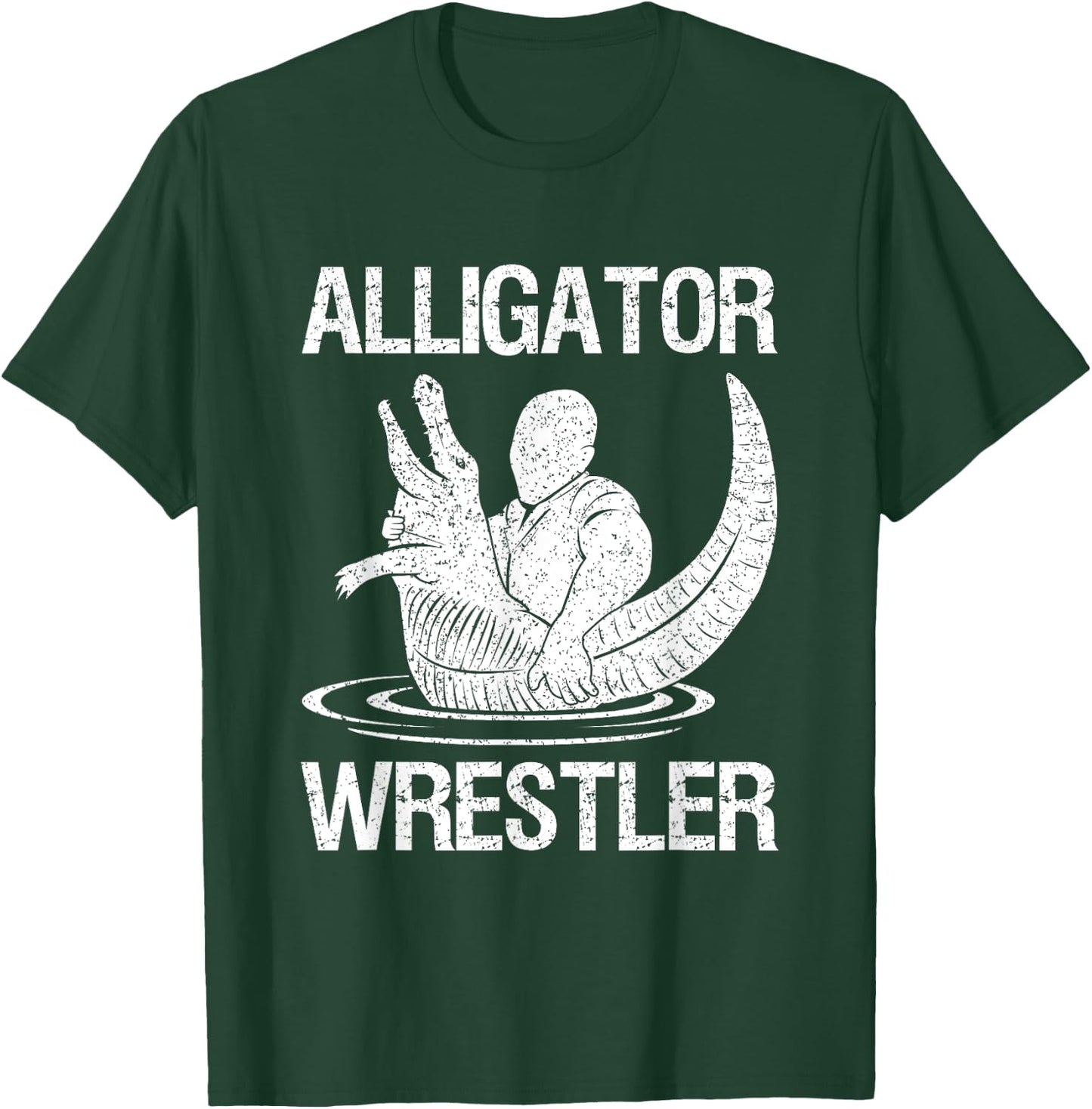 Gator Wrestling Gator Grappling Native Alligator Wrestler T-Shirt - T-Shirt | Forest