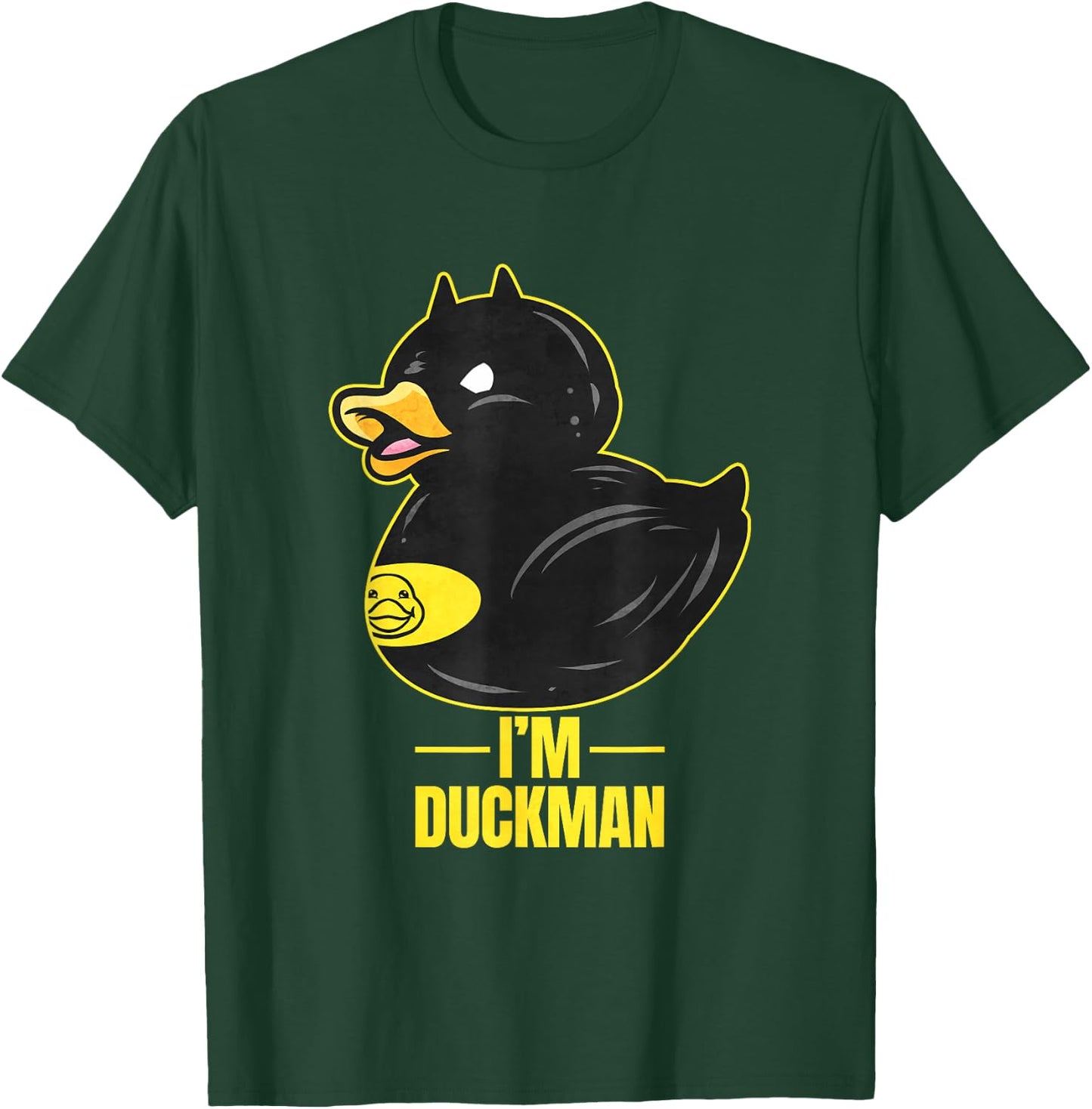 I'm Duckman - Funny Rubber Duck Superhero T-Shirt - T-Shirt | Forest