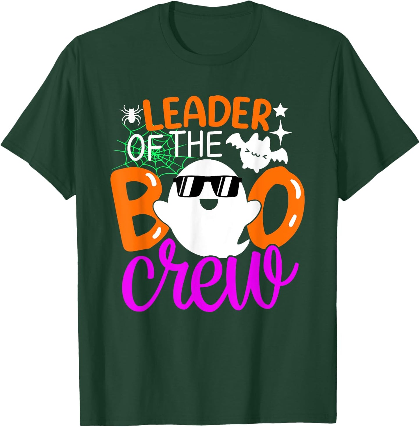 Leader Of The Boo Crew Shirt Funny Halloween Family Matching T-Shirt - T-Shirt | Forest