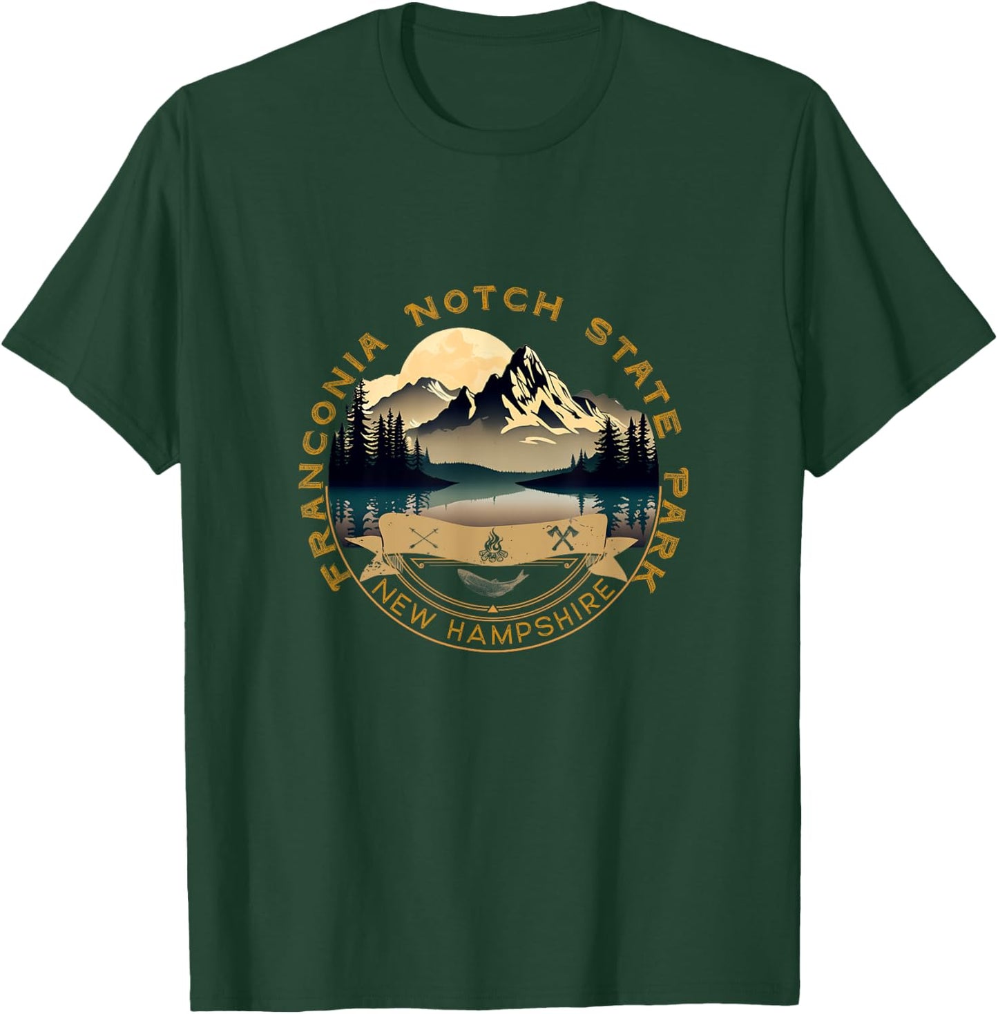 Franconia Notch State Park Vacation Apparel - Souvenir T-Shirt - T-Shirt | Forest