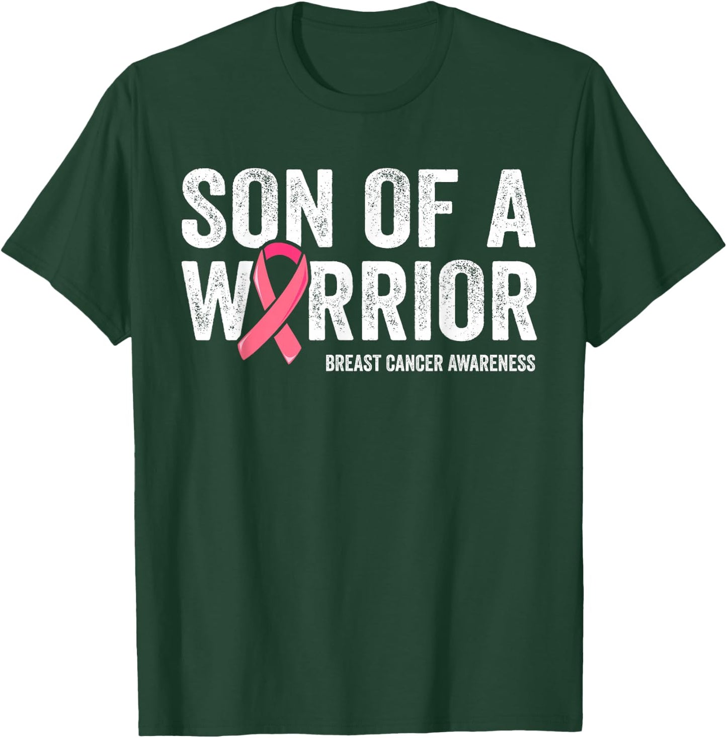 Son Of A Warrior Shirt, Mom Breast Cancer Mom T-Shirt - T-Shirt | Forest