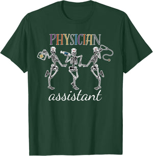 Skeleton Physician Assistant PA Student PA Doctor Graduation T-Shirt - T-Shirt | Forest