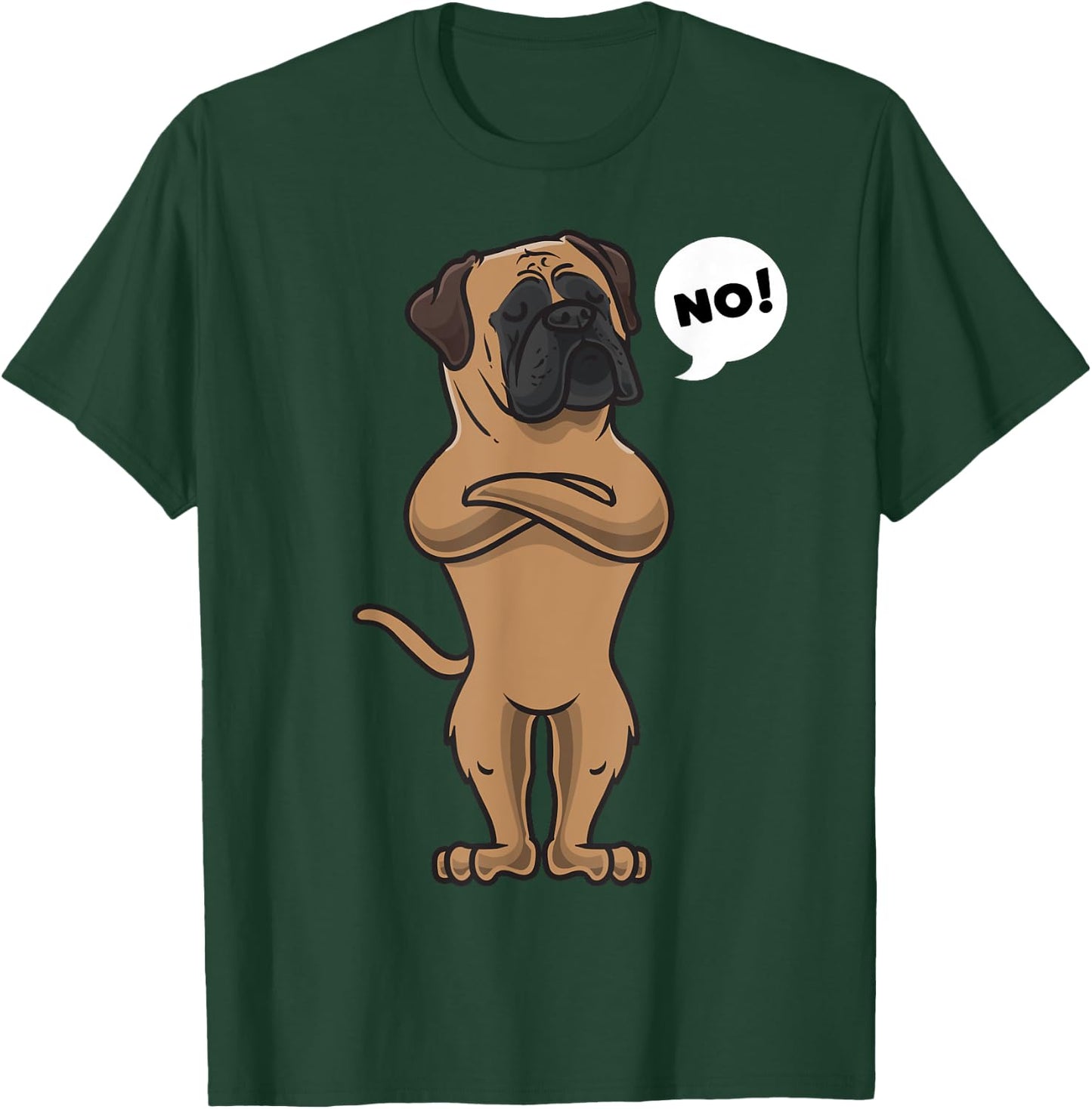 Stubborn Bullmastiff Dog Women Girls Kids T-Shirt - T-Shirt | Forest