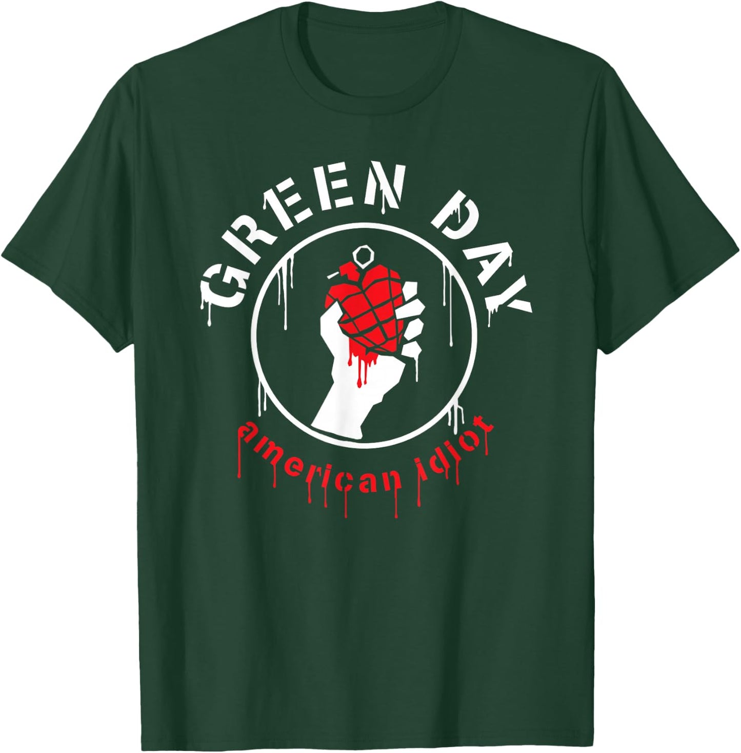 Green Day Drip American T-Shirt - T-Shirt | Forest
