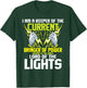 I Am A Keeper of The Current - Lineman Electrician Repairmen T-Shirt - T-Shirt | Forest